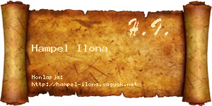 Hampel Ilona névjegykártya